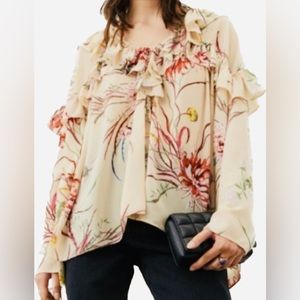 Floral print blouse